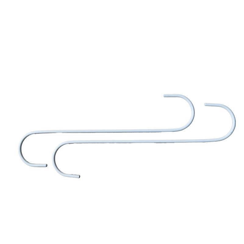 EXTNDR HOOK S WHT 12" 2PK