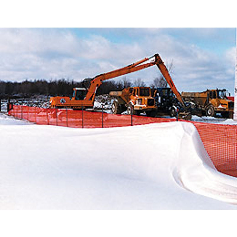 Tenax Snow Guard 4 ft. H X 50 ft. L Polyethylene Snow Safety Fence Orange