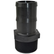 STRGHT ADPTR BLK 1-1/4"