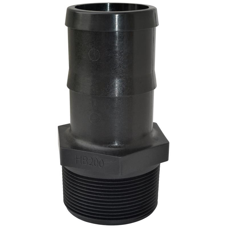 STRGHT ADPTR BLK 1-1/4"