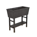 Polymer Outdoor Products 31.12 in. H PP Plastic Elevated Garden Box Brown