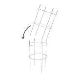 Glamos Wire 30 in. H X 18 in. W X 18 in. D Silver Steel Hinged Tomato Cage