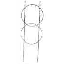 Glamos Wire 30 in. H X 18 in. W X 18 in. D Silver Steel Hinged Tomato Cage