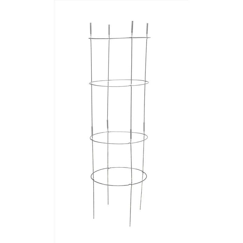 Glamos Wire 30 in. H X 18 in. W X 18 in. D Silver Steel Hinged Tomato Cage