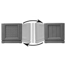 City Pickers 44 in. H X 10.75 in. W X 10.75 in. D Resin Trellis Tower Garden Bed Charcoal