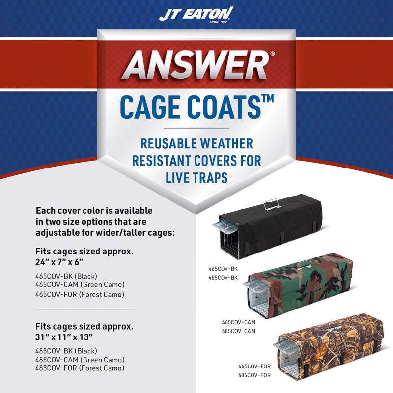 JT Eaton Answer Large Live Catch Animal Trap Cover For Cats and Raccoons 1 pk