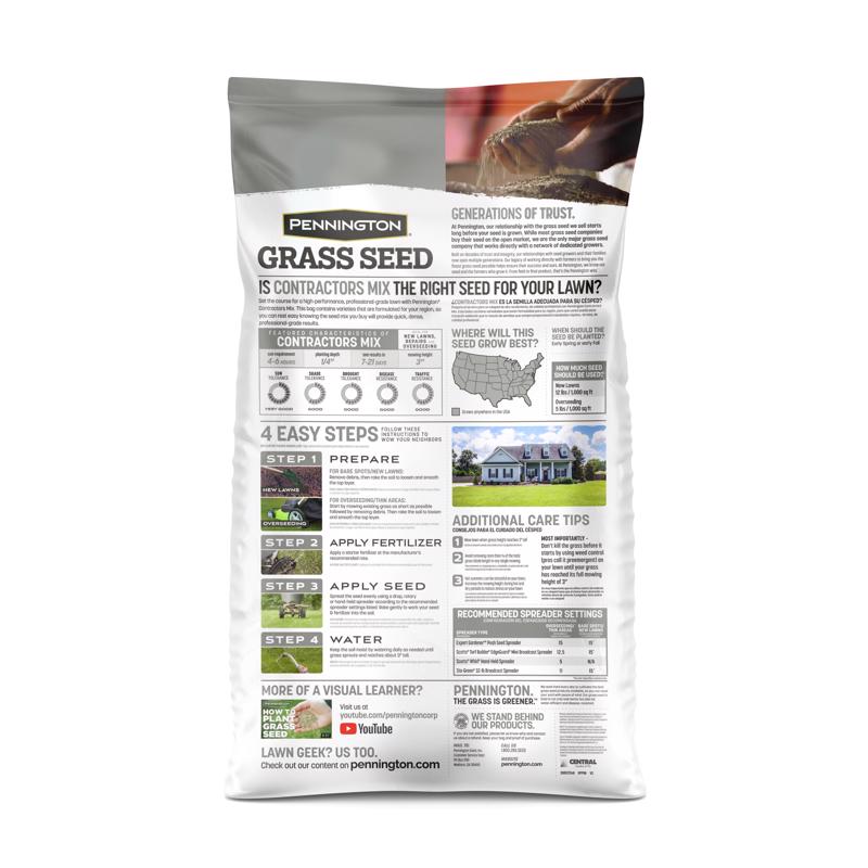 Pennington Contractors Mix Full Sun/Light Shade Grass Seed 40 lb