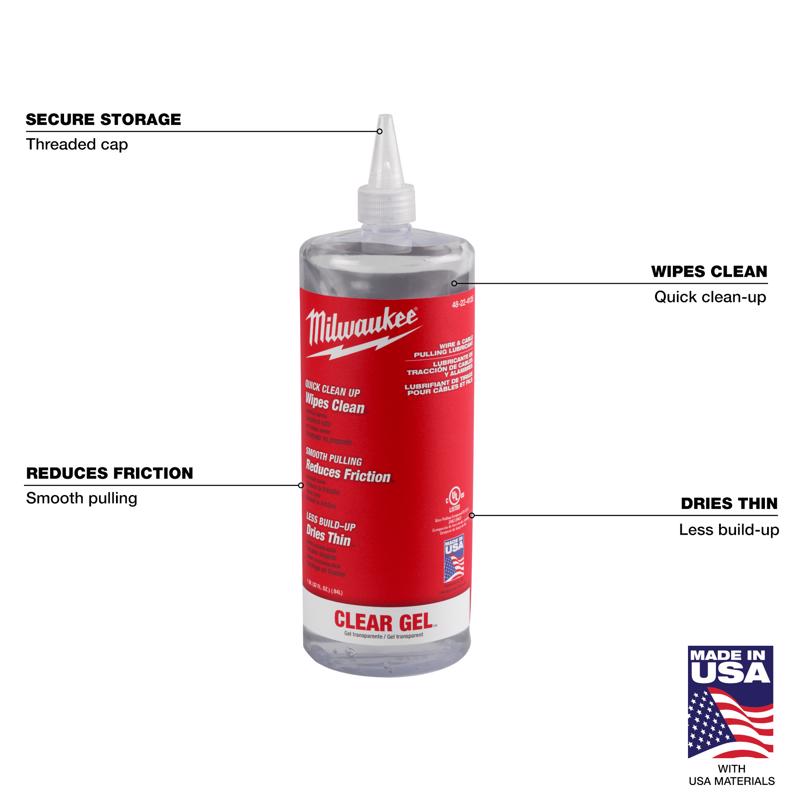 Milwaukee Gel Gear Lubricant 32 oz 1 pk