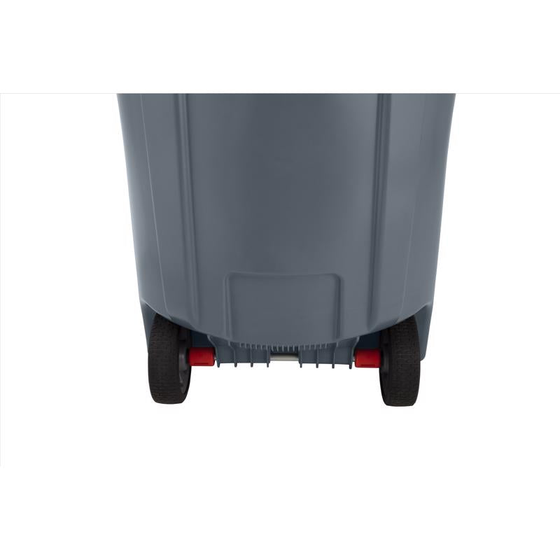 Brute 44 gal Gray Resin Wheeled Trash Can