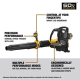 DeWalt 60V MAX DCBL570Y2 170 mph 850 CFM 60 V Battery Backpack Blower Kit (Battery & Charger)
