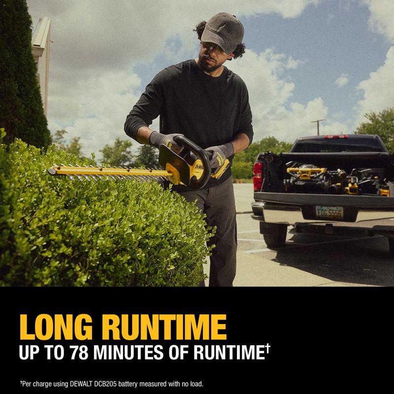 DeWalt DCHT821P1 22 in. 20 V Battery Hedge Trimmer Kit (Battery & Charger)