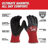 Milwaukee Men's Outdoor Dipped Gloves Black/Red L 1 pair