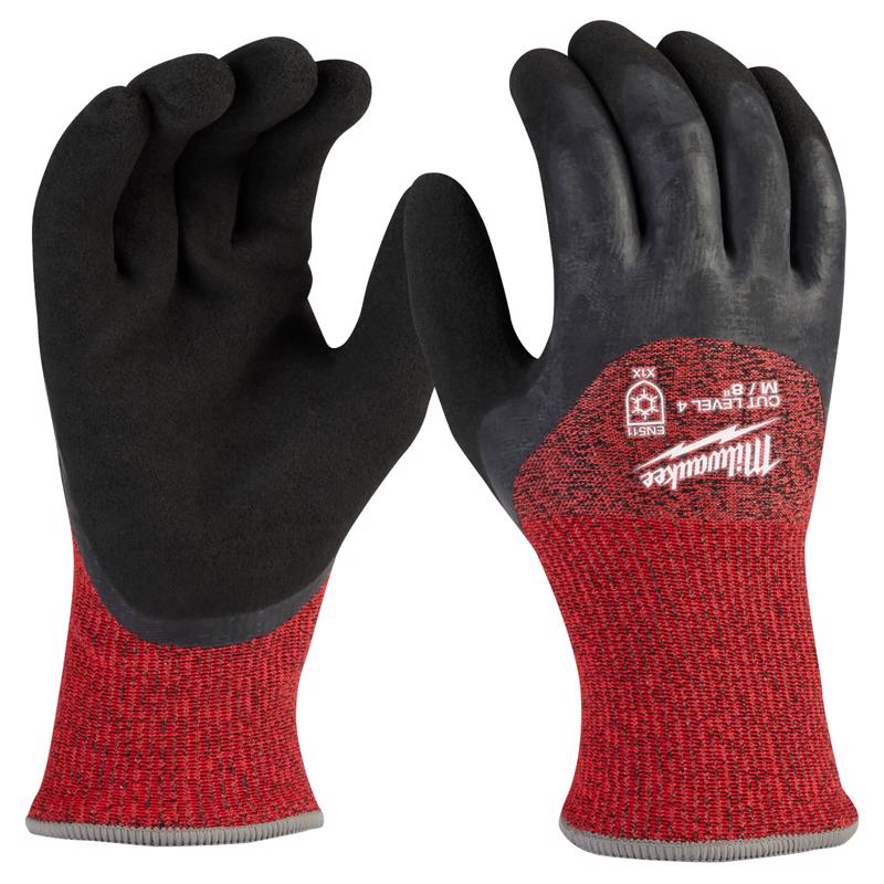 DIPPED GLOVE BLK/RED M