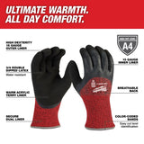 Milwaukee Men's Outdoor Winter Dipped Gloves Black/Red M 1 pair