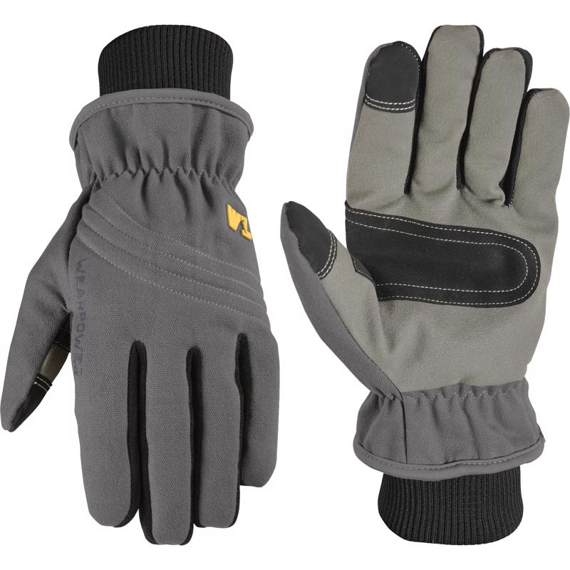 Wells Lamont Men's Outdoor Winter Work Gloves Black/Gray L 1 pair