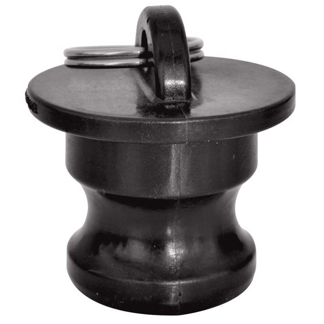 COUPLNG POLY BLK 1-1/2"