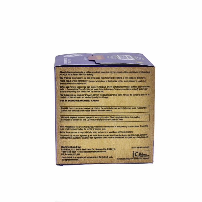EarthKind Fresh Cab Insect Repellent Pouch For Spiders 10 oz