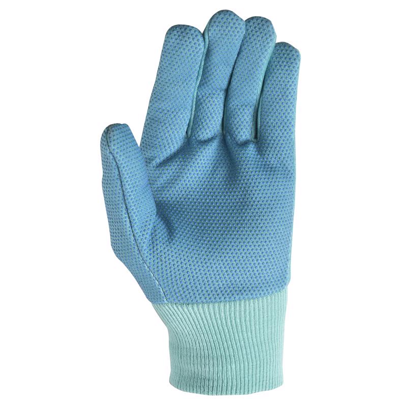 Wells Lamont Women's Indoor/Outdoor Jersey Work Gloves Blue M 2 pk