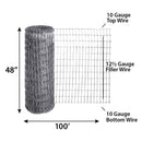 Origin Point 48 in. H X 100 ft. L Galvanized Steel Horse Fence Silver