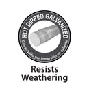 Origin Point 48 in. H X 100 ft. L Galvanized Steel Horse Fence Silver