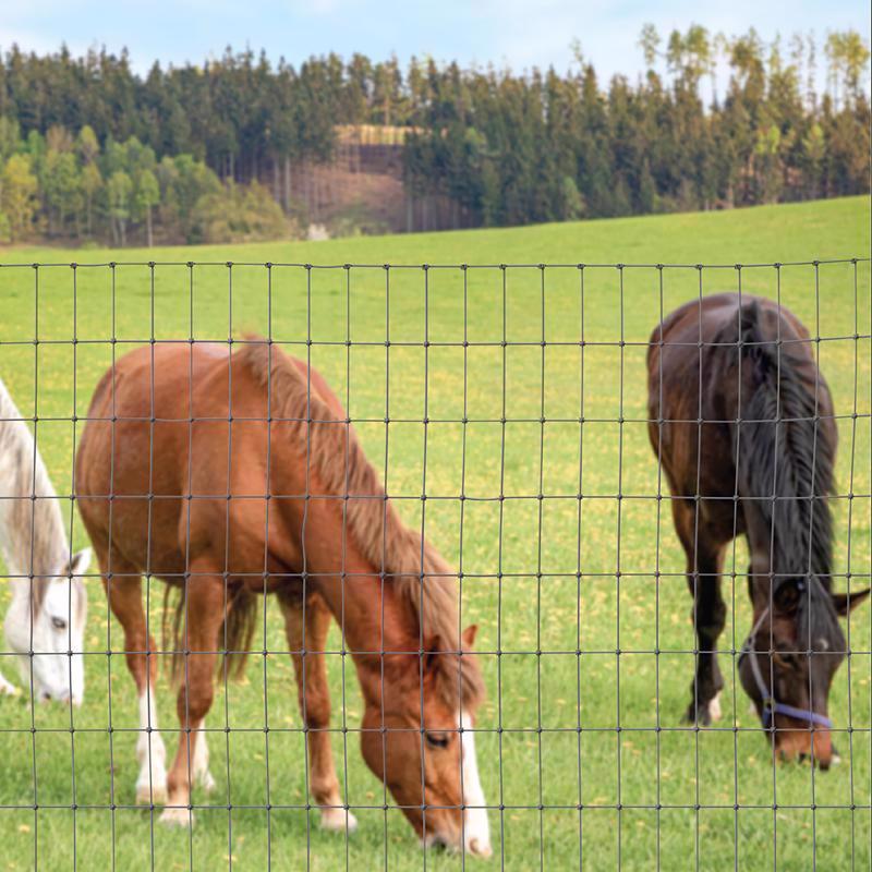 Origin Point 48 in. H X 100 ft. L Galvanized Steel Horse Fence Silver