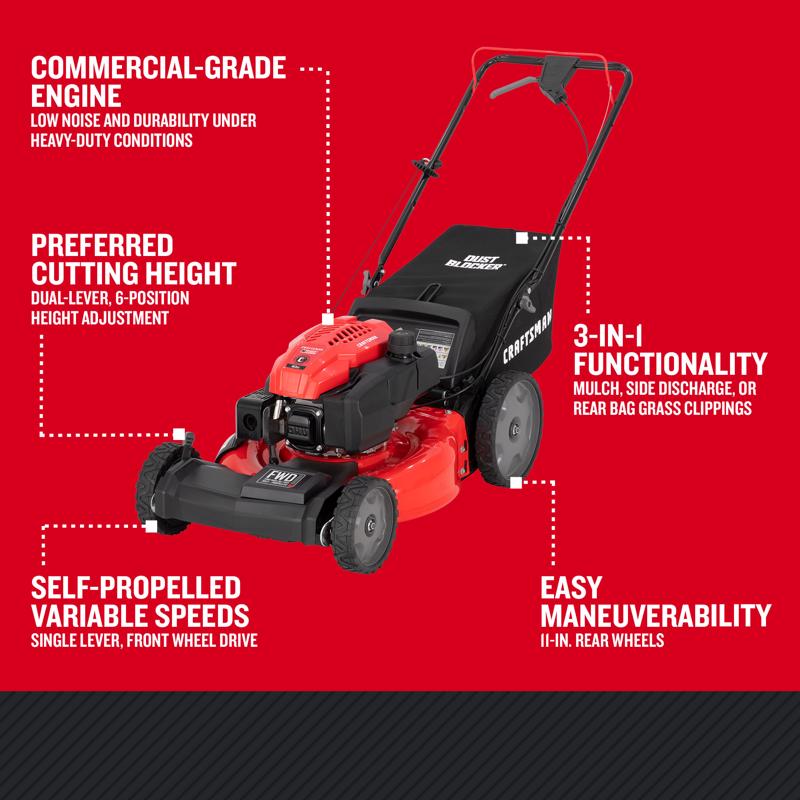 Craftsman M230 21 in. 163 cc Gas Self-Propelled Lawn Mower