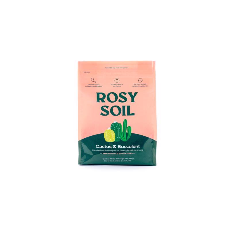 Rosy Soil Organic Cacti and Succulent Soil 4 qt