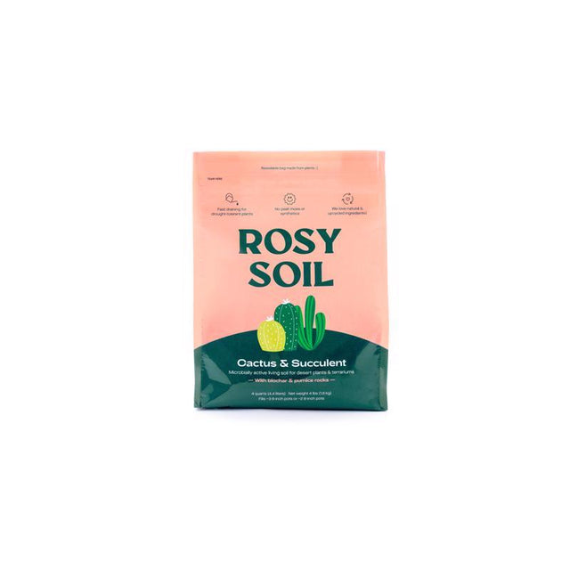 Rosy Soil Organic Cacti and Succulent Soil 4 qt