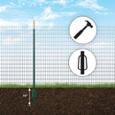 Ironridge 7 ft. H X 4 in. W X 1 in. L Painted Green Rail Steel / Billet Studded T-Post