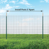 Ironridge 7 ft. H X 4 in. W X 1 in. L Painted Green Rail Steel / Billet Studded T-Post