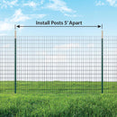 Ironridge 7 ft. H X 4 in. W X 1 in. L Painted Green Rail Steel / Billet Studded T-Post