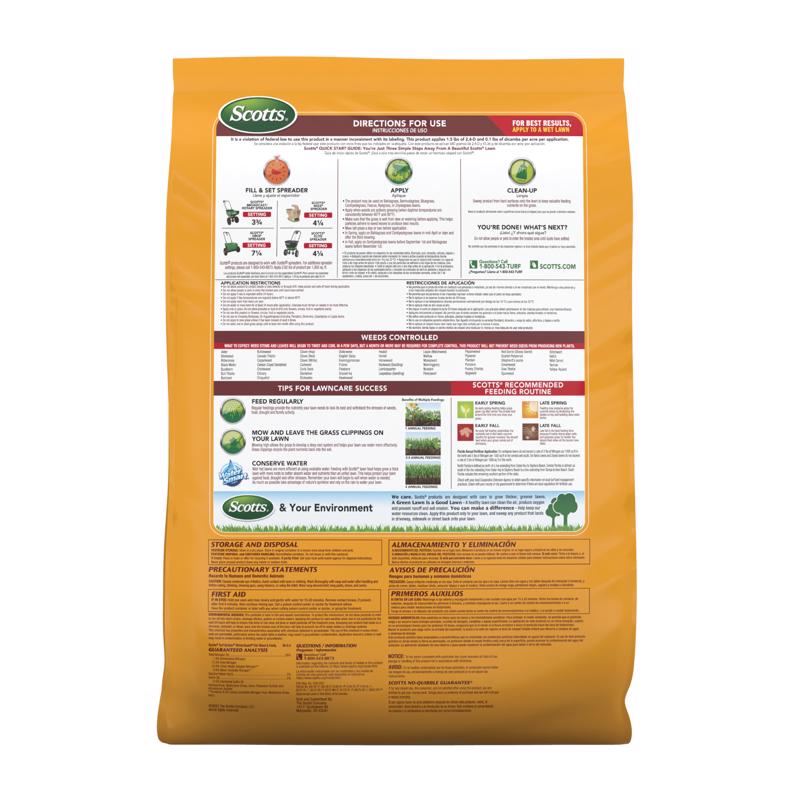 Scotts Turf Builder Weed & Feed Lawn Fertilizer For All Grasses 4000 sq ft