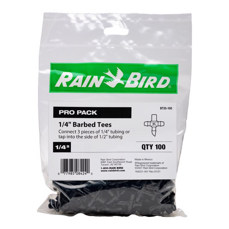 DRP IRRGTN TEE BARB 1/4"