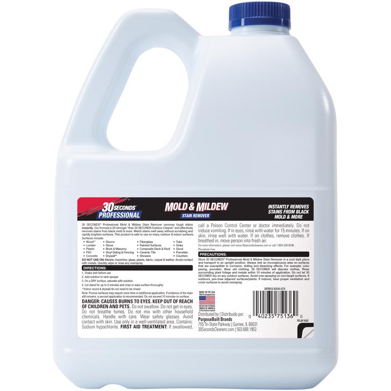 30 Seconds Mold and Mildew Stain Remover 1 gal