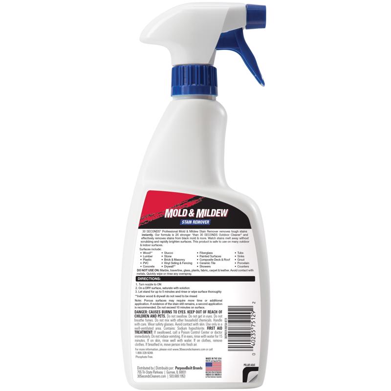 30 Seconds Mold and Mildew Stain Remover 24 oz