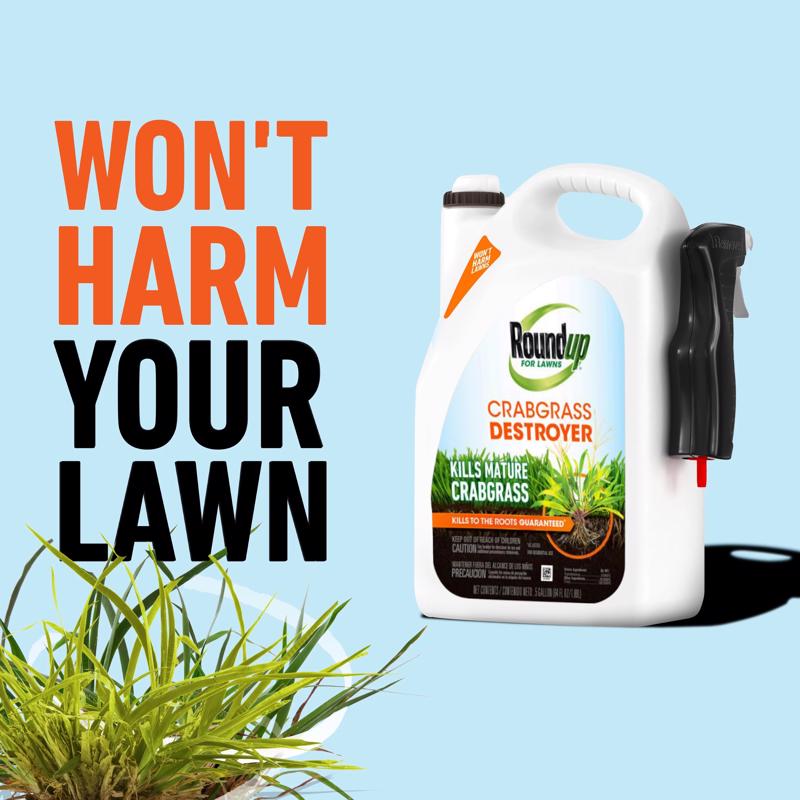 Roundup Crabgrass Weed and Vegetation Killers RTU Liquid 0.5 gal