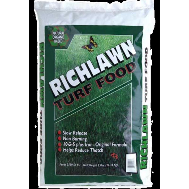 Richlawn Turf Food Pre Emergent Preventer & Fertilizer Lawn Fertilizer For All Grasses 2500 sq ft