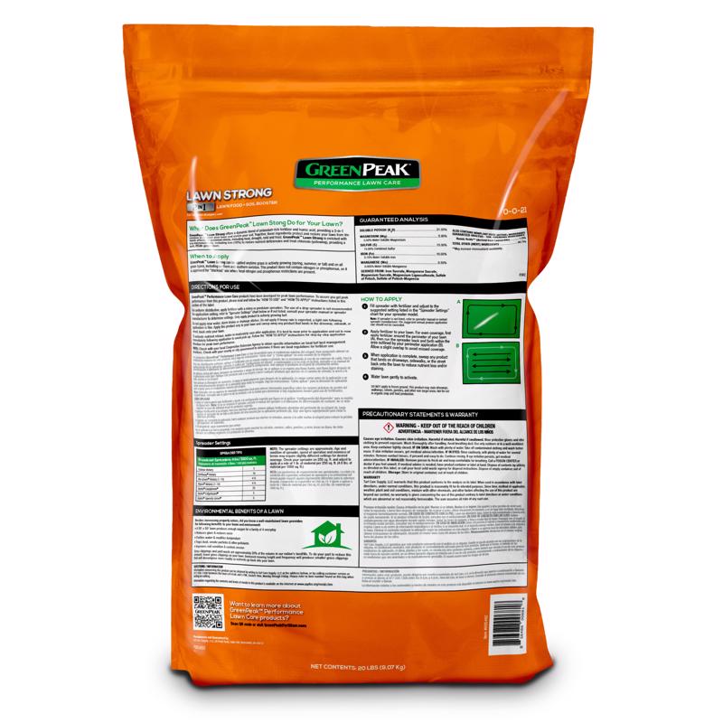 GreenPeak Lawn Strong All-Purpose Lawn Food For All Grasses 5000 sq ft