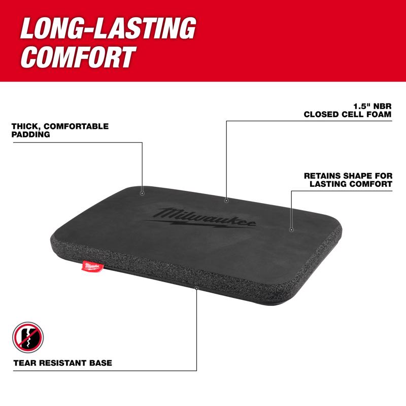 milwaukee tool 18.4 in. L X 12.9 in. W Kneeling Pad Black
