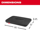 milwaukee tool 18.4 in. L X 12.9 in. W Kneeling Pad Black