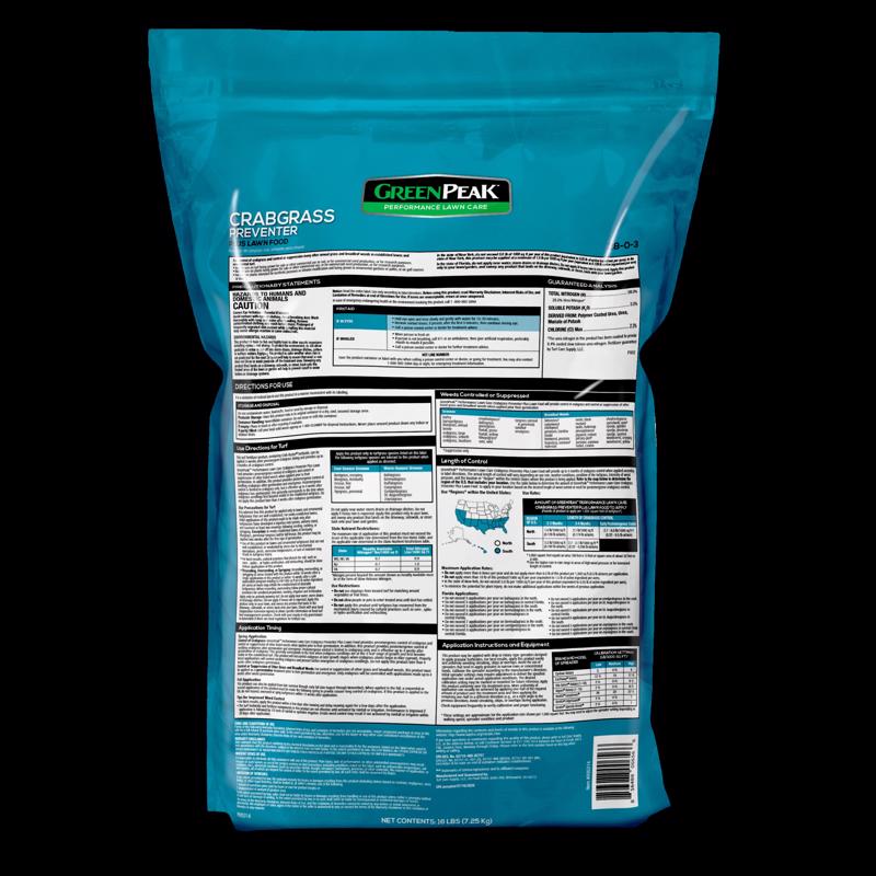 GreenPeak Crabgrass Preventer Lawn Food For All Grasses 5000 sq ft