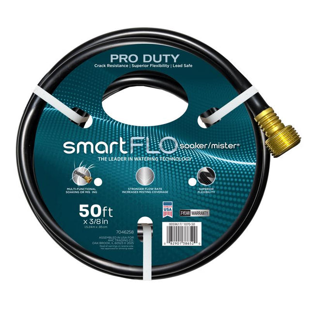 SKR HOSE MDM DTY BLK 50'