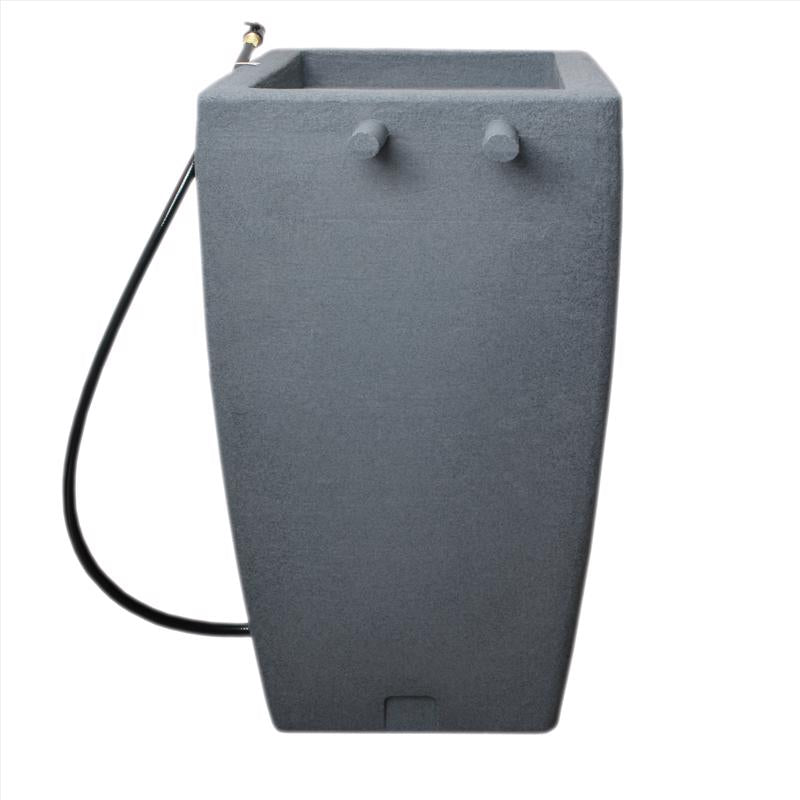 Algreen Products Madison Charcoal 49 gal Rain Barrel Polyethylene