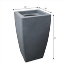Algreen Products Madison Charcoal 49 gal Rain Barrel Polyethylene