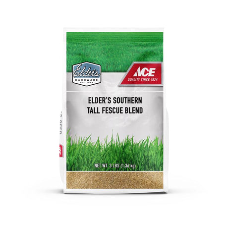 Ace Elder's Southern Tall Fescue Grass Sun or Shade Grass Seed 3 lb