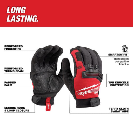 Milwaukee Men's Outdoor Work Gloves Black/Red M 1 pair