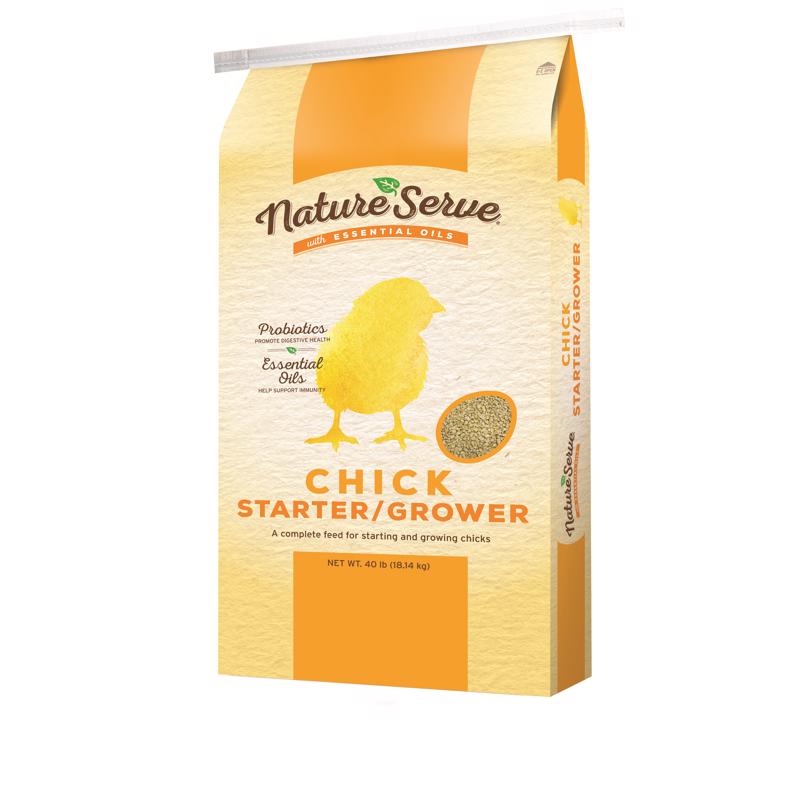 NatureServe Grower/Starter Feed Crumble For Chickens 40 lb