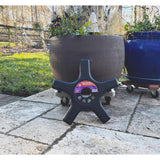 Bosmere Down Under 2.5 in. H Black Plastic Plant Stand