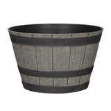 L&G 8.8 in. H X 14 in. W X 14 in. D X 14 in. D PP Plastic Planter Oak