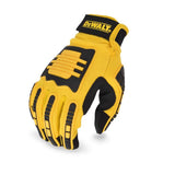 DEWALT Unisex Indoor/Outdoor Mechanic Mechanic's Glove Black/Yellow L 1 pair